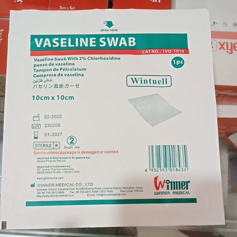 Vaseline Swab Winner Kasa steril 10x10cm - isi 10pcs