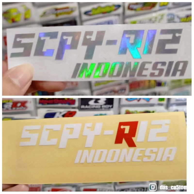 sticker cutting SCPY-R12 INDONESIA