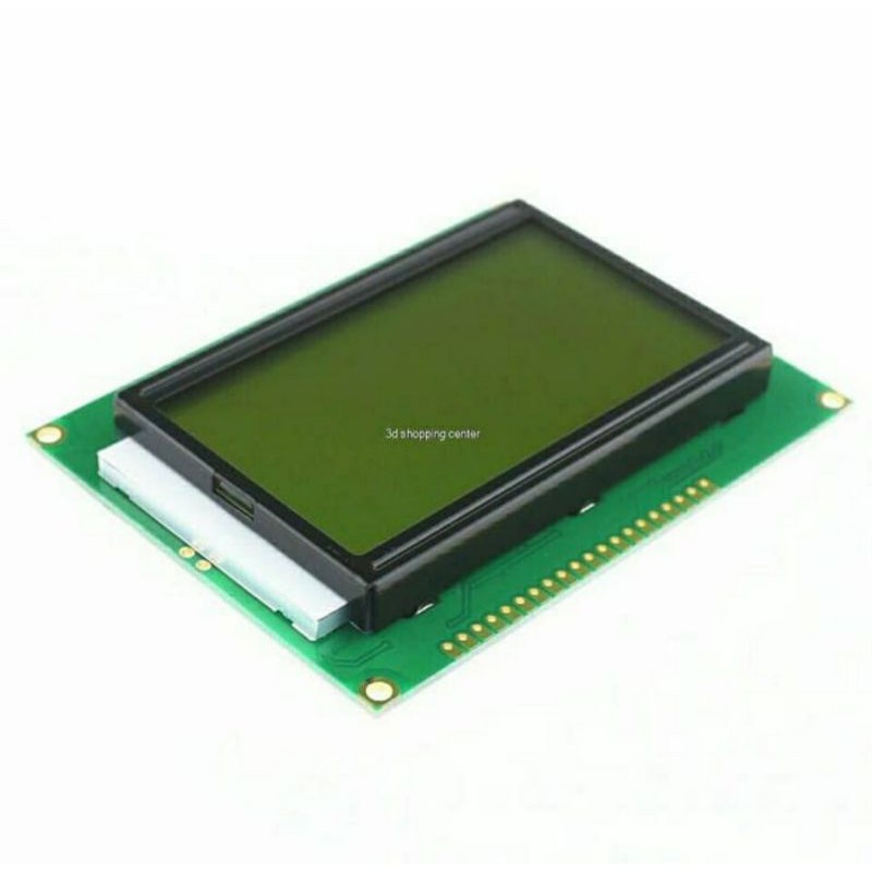 128*64 DOTS LCD module 5V Yellow & green screen with backlight ST7920
