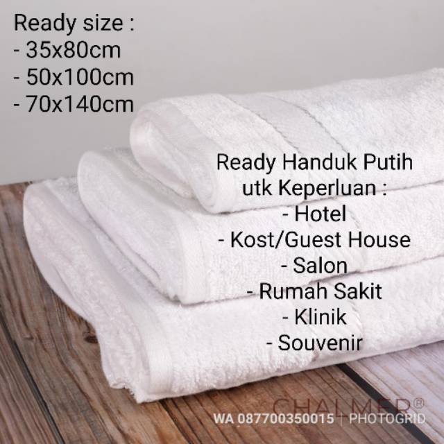 Handuk Sport CHALMER uk 34x80 cm Handuk Salon Handuk Muka Handuk Leher Face Towel Handuk Hotel Towel PREMIUM Putih Abu Brown Biru Navy Coklat Green Grey Hijau Kuning Merah Orange Pink Ungu Putih Purple Red Yellow White