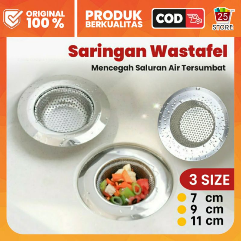 Saringan Penutup Penyumbat Lubang Wastafel Cuci Piring Stainless Steel Rak Dapur Masak Perlengkapan 