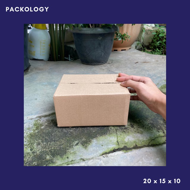 

KARDUS|KOTAK|KARTON BOX POLOS 20x15x10 MURAH BARU PACKING PACKAGING OLSHOP