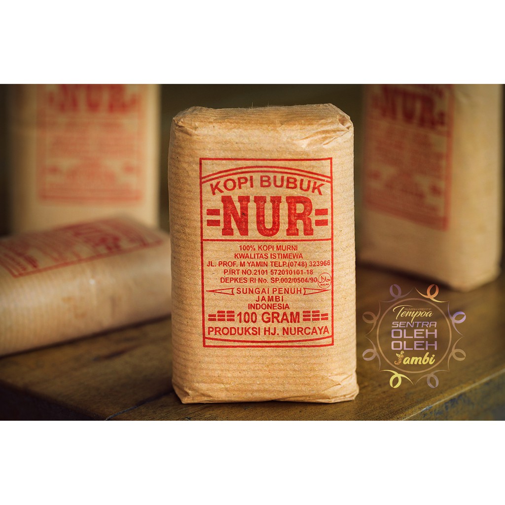 

Kopi Nur Robusta Kerinci kemasan 100 gram Oleh Oleh Jambi