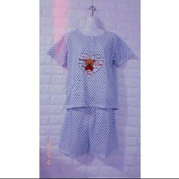 Sunberry Baju Tidur 3/4 Hotpen All Size / Baju Tidur Murah / Baju Tidur Kaos Katun fit L