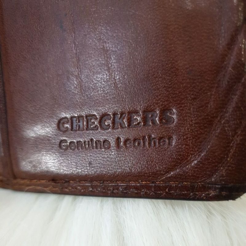 DOMPET KULIT CHECKERS PRELOVED ORIGINAL