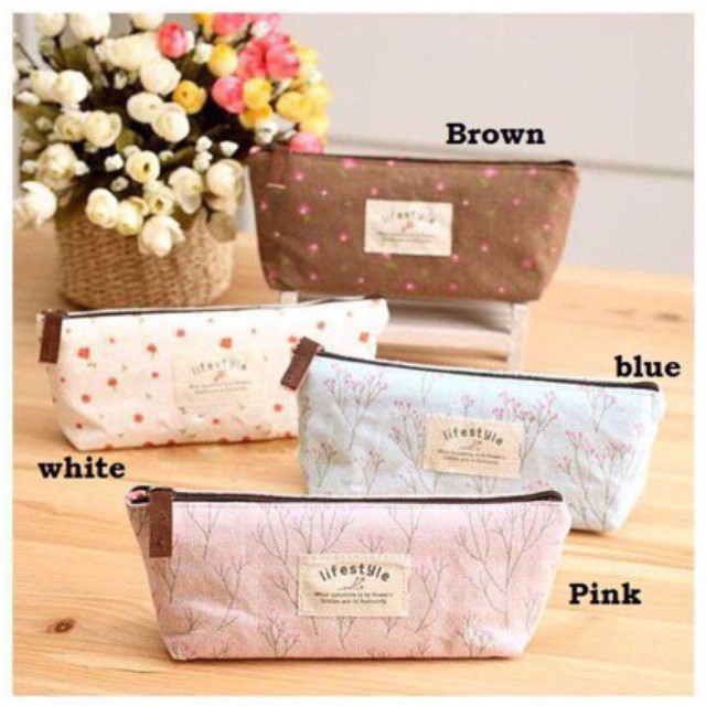 

Kotak pensil lifestyle / kotak pensil kanvas / kotak pensil canvas / tempat kosmetik / tempat pensil