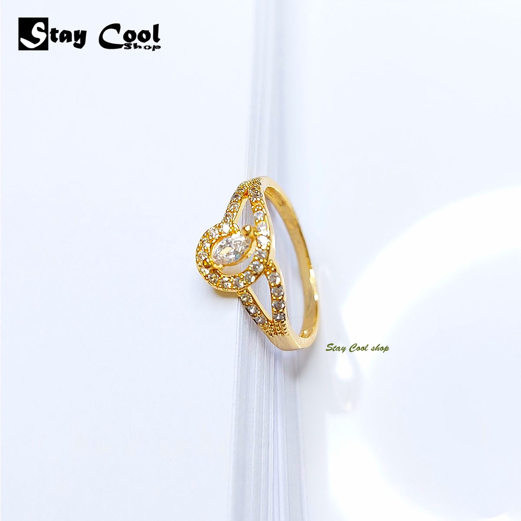 Cincin Wanita Mewah Anti Karat dan Luntur Model Terbaru 2021 / Cincin Wanita Korea Elegant bisa cod