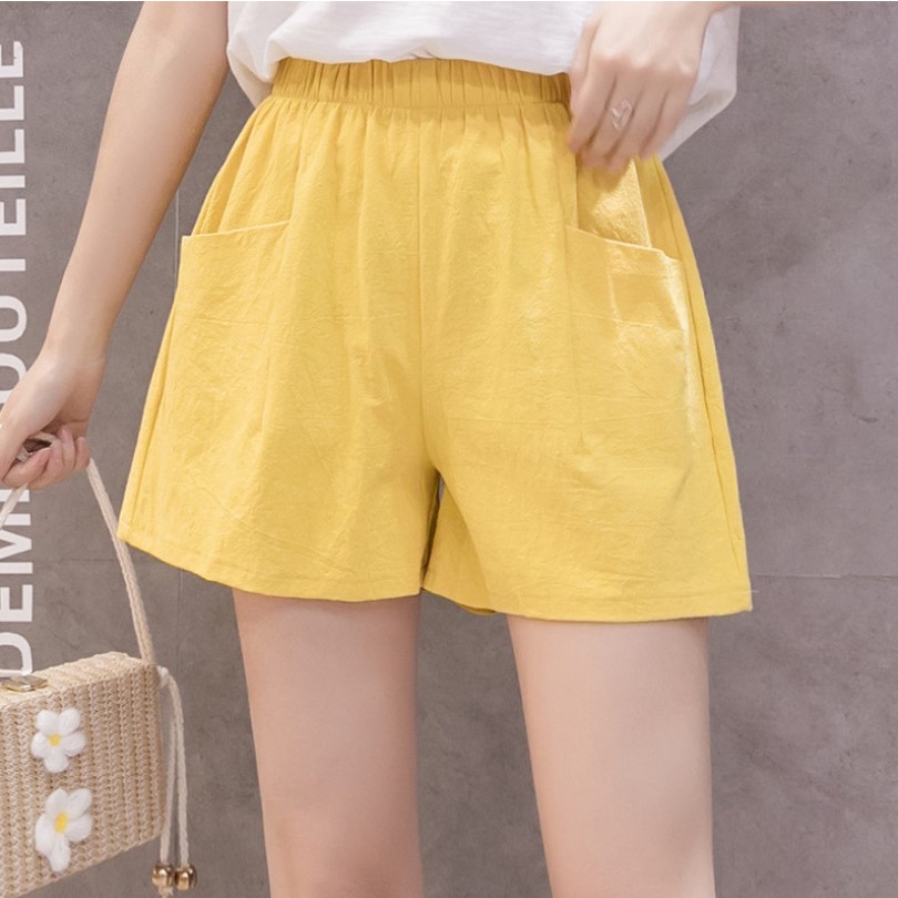 [UNI 006] HOT PANTS POLOS | CELANA PENDEK WANITA | CELANA HIGH WAIST | SHORT PANTS WANITA | CELANA SANTAI