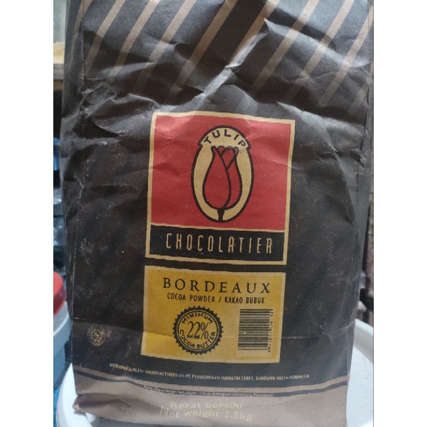 

Tepung Coklat/Cocoa Powder Tulip Bordeaux repack 250gr