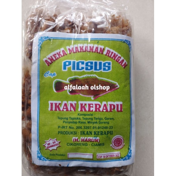 

Makaroni PICSUS cap Ikan Kerapu Makanan Pedas Ikan Kerapu, Camilan Pedass