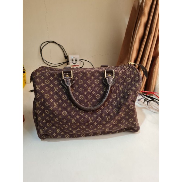 Tas Branded Original Lv speedy 30 mm lin ebenebag