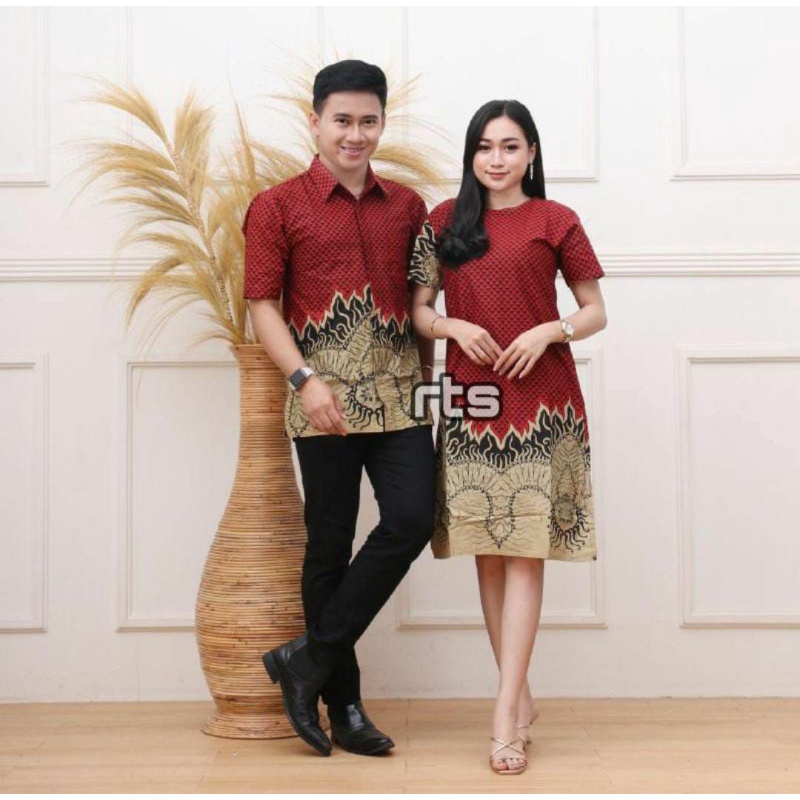 Batik Couple Moder Atasan Batik Wanita