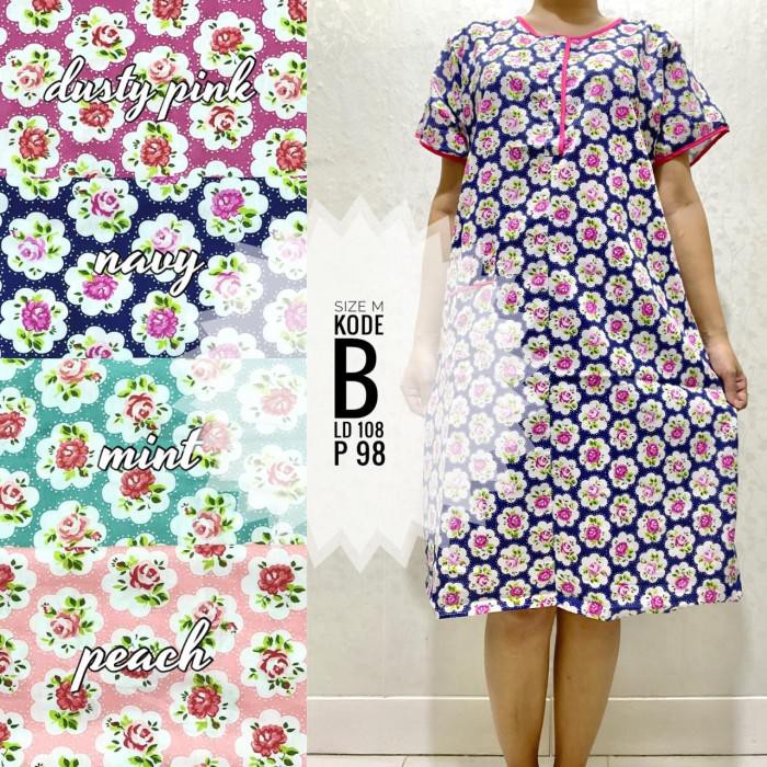 Daster Pretty Girl Kajep Katun Jepang Busui Bumil size M