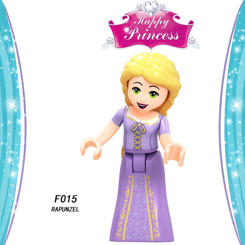 Mainan Figurin Mini Karakter Princess Cinderella Rapunzel Ariel Fairy Tale Untuk Hadiah Anak Perempuan