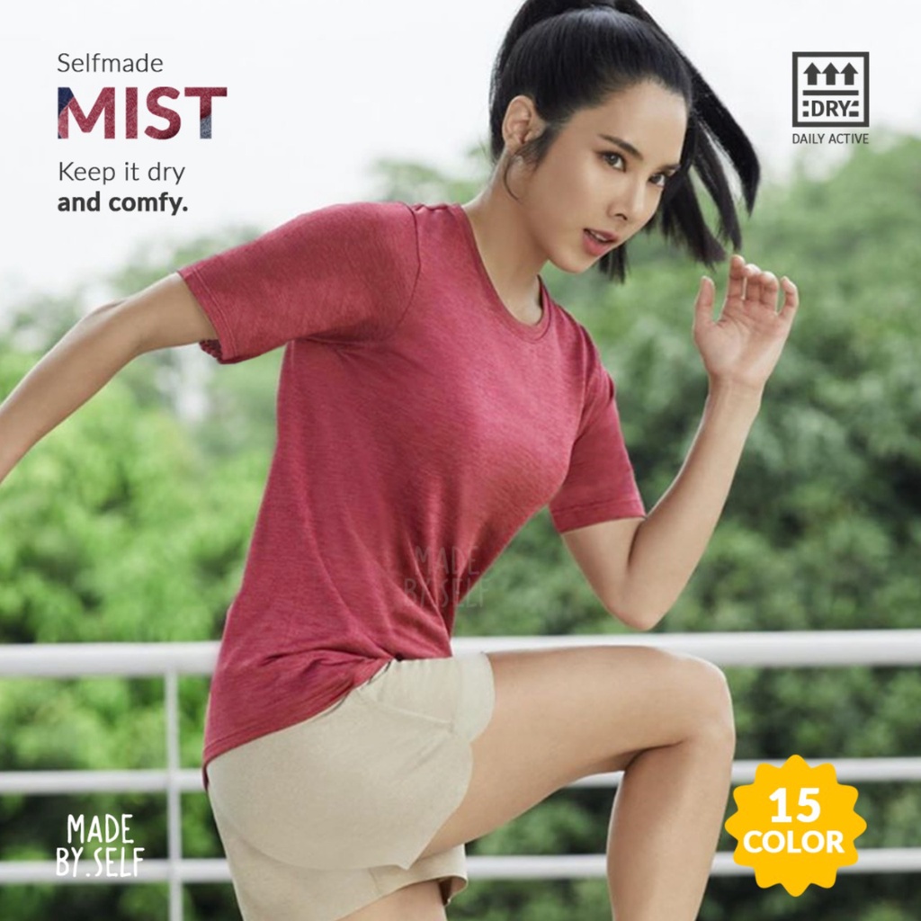 Kaos Misty S XXL 100% Cotton Twotone Premium 30s Wanita