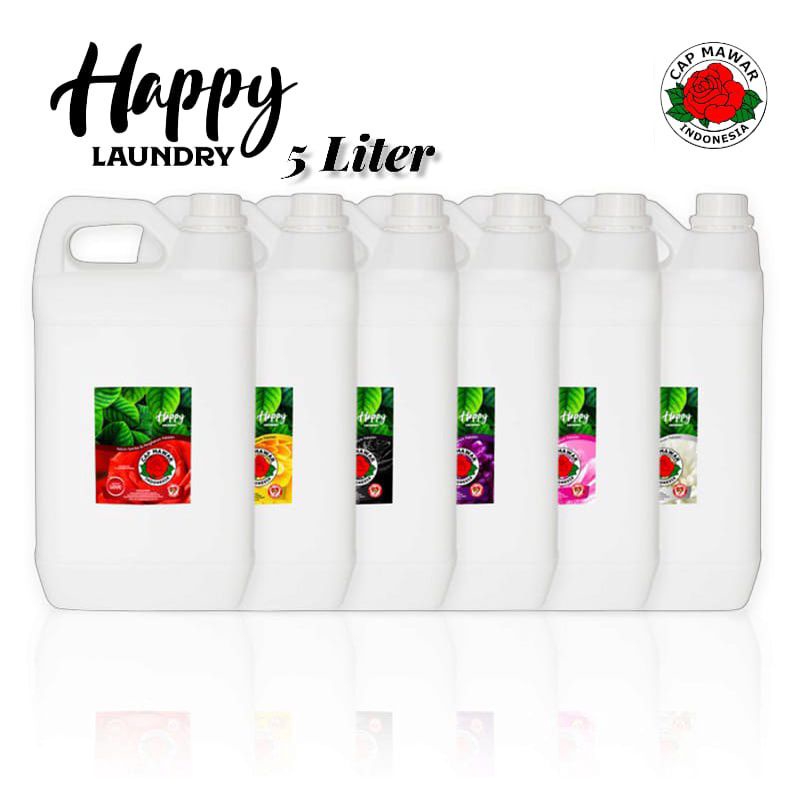 PARFUM PELICIN PAKAIAN HAPPY LAUNDRY 5 LITER / PELICIN PAKAIAN / PARFUM LAUNDRY