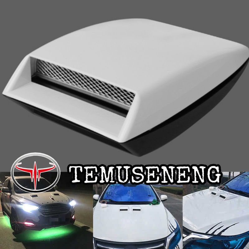 Scoop Turbo Car Air Flow Mobil Kap Mesin Ventilasi Udara Variasi Eksterior Murah Universal Tempelan