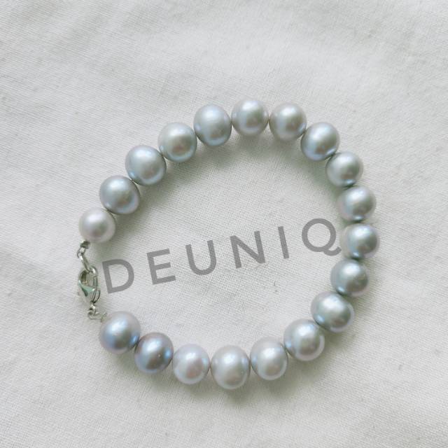 Gelang full untai mutiara air tawar silver super oleh oleh lombok limited edition