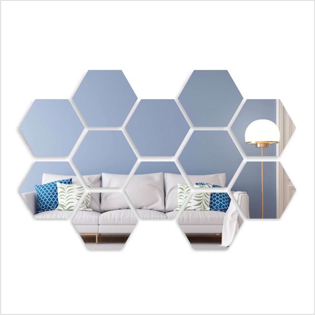 Trend-Kaca Cermin Asli Hexagonal Kaca Hexagon Cermin Hexagonal Cermin Hexagon Wallpaper Cermin