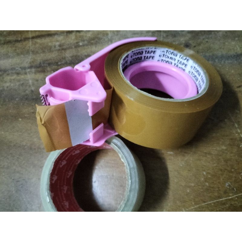 ETONA UNGU/ TOSCA/ ABU-BIRU Carton Sealer 48mm DISPENSER TAPE LAKBAN 2 INCH/PEMOTONG LAKBAN/RUMAH LAKBAN