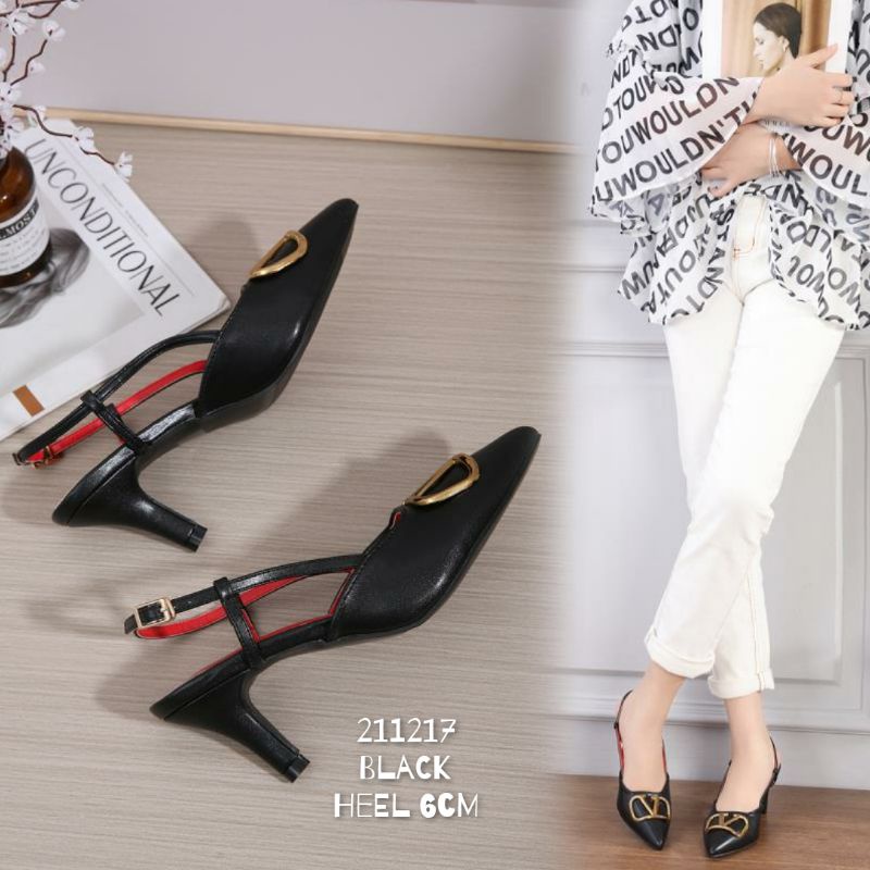 New arrival High Heel V.L import Leather kode 211217