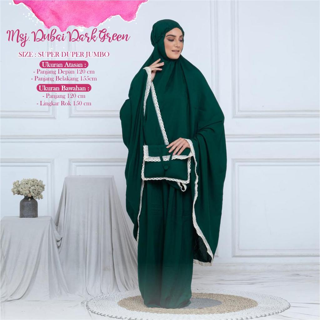 Mukena Dubai Renda Bahan Rayon Premium/Harga Grosir/Bisa COD/Alesya