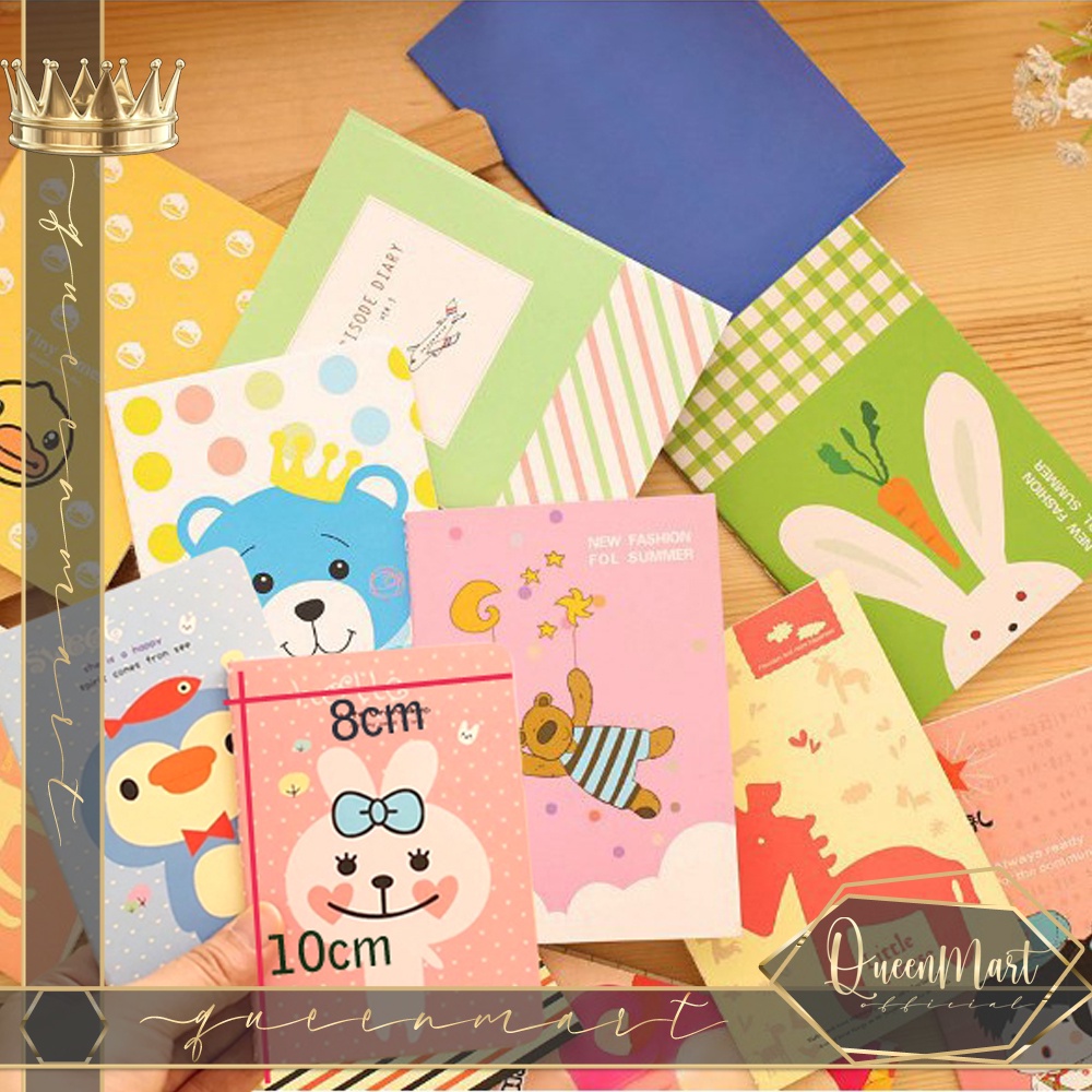 

QUEENMART - Buku Tulis Mini / Note Book MINI Notes Lucu Imut