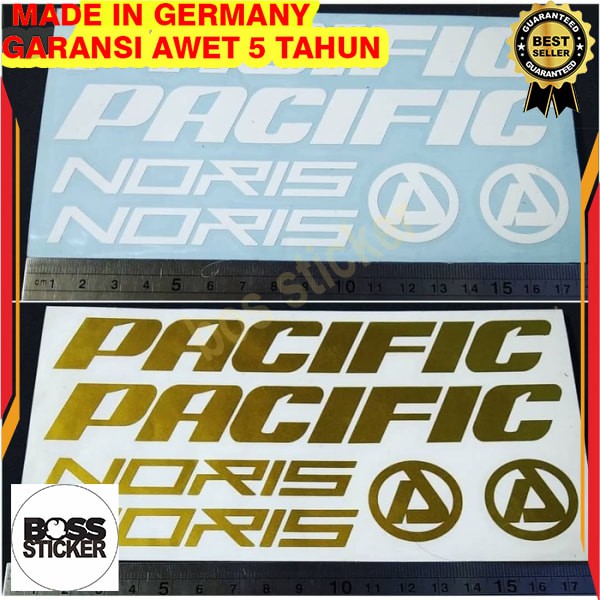 Murah Cutting Sticker frame sepeda PACIFIC NORIS sepeda lipat Keren