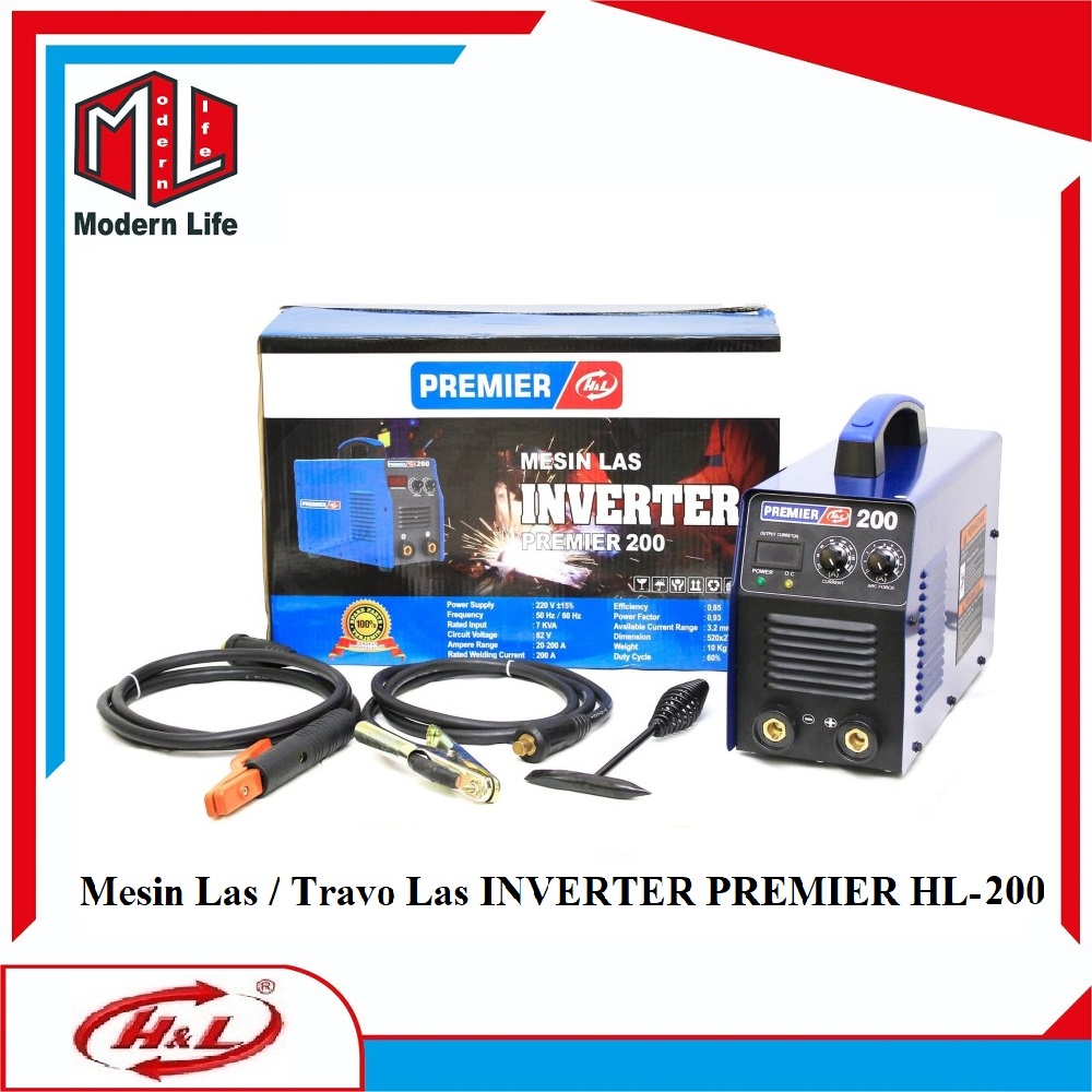 HL Mesin Las INVERTER PREMIER HL-200 / Travo Las INVERTER Premier 200A