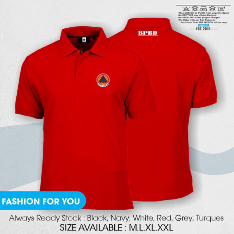 KAOS KERAH BPBD BORDIR KAOS BORDIR BPBD