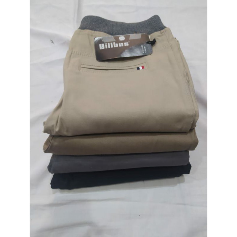 CELANA CHINO Kolor RIP PANJANG ORIGINAL DEWASA PINGGANG KARET JUMBO BIG SIZE 28-45 Celana Jumbo Kolor