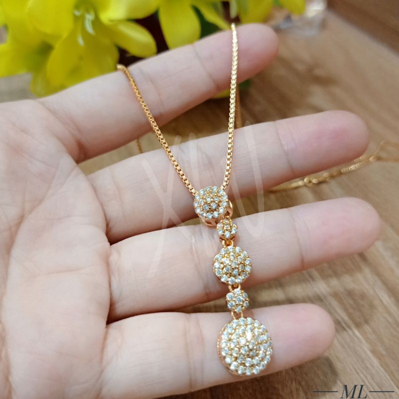 Kalung Fashion Lapis Emas Tingkat XW04022102