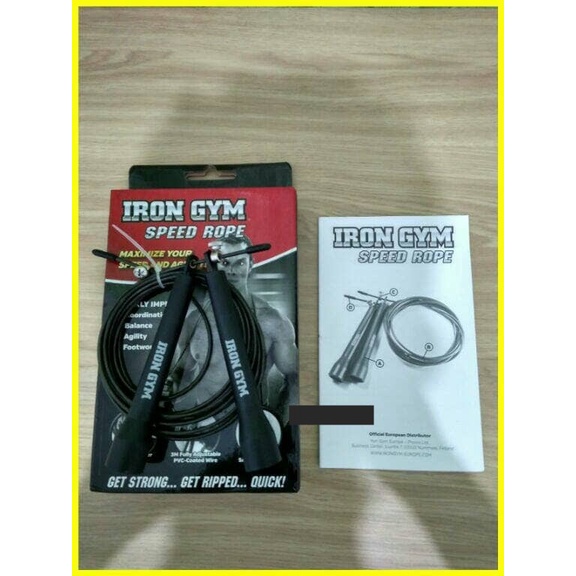 Skipping Skip Rope Speed Rope Tali Kawat Iron Gym