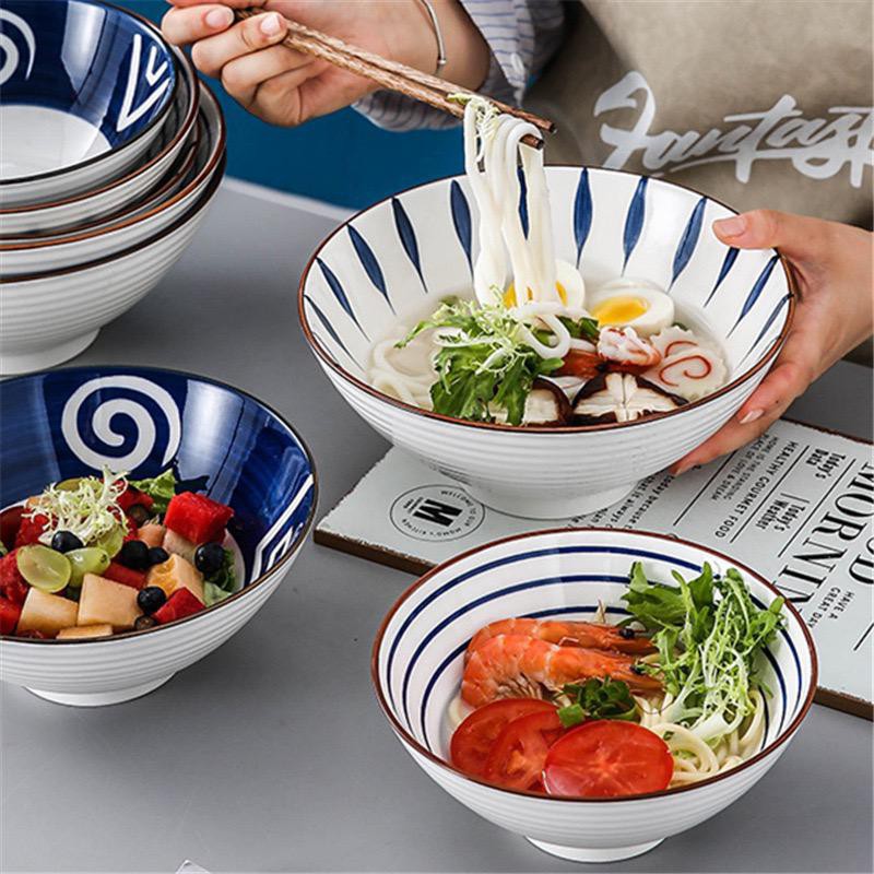 1PC Hand Painted RAMEN Bowl With Japanese Retro Hat