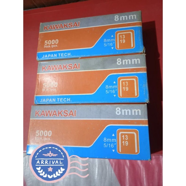 

ISI STAPLES STAPLER TEMBAK GUN TACKER 8MM MERK KAWAKSAI