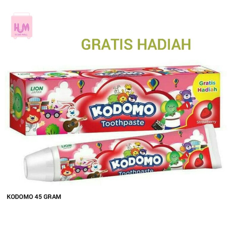 Hasna Mall - Pasta Gigi Kodomo Aneka Rasa Odol Anak Gratis Hadiah