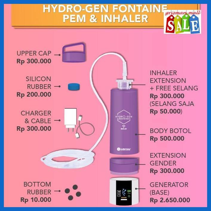Tulumyairps- Selang Inhalasi Hidrogen Hydrogen Fontaine Lwg Besmed Nasal Canunula -Asliii.