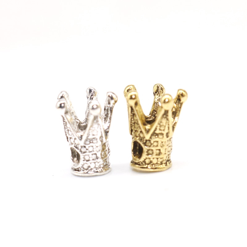 7.7 BIG SALE Charms Spacer Beads Wholesale 1Pcs Crown Beads