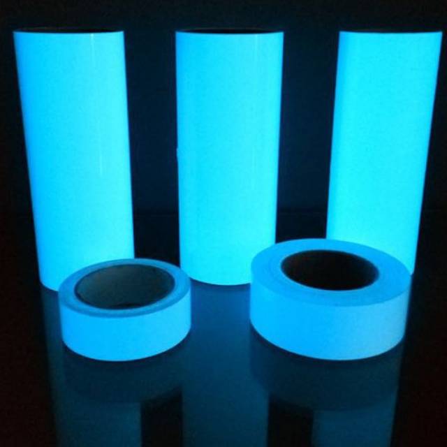 Luminous Tape Stiker Lakban Fosfor Glow in the Dark 3cm x 3m - BIRU