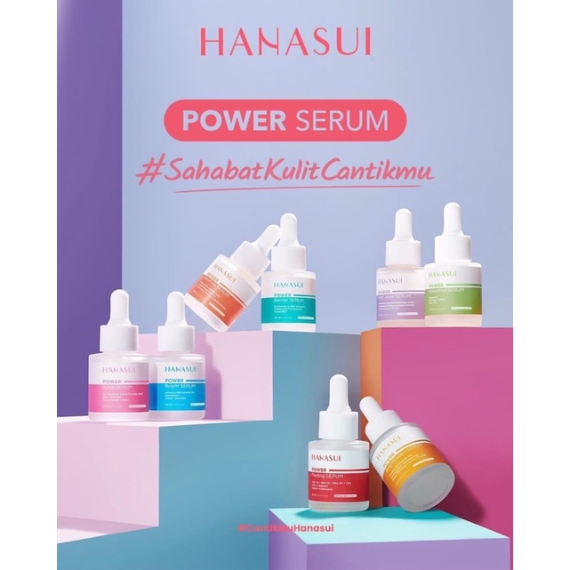 HANASUI SERUM POWER SERIES -BRIGHT BAKUCHIOL ACNE PEELING BARRIER BPOM