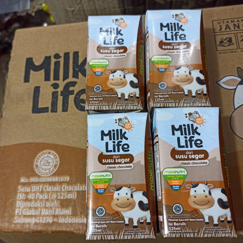 

Susu Uht Milk Life Maxi Nutri Cokelat Classic Chocolate 115 Ml