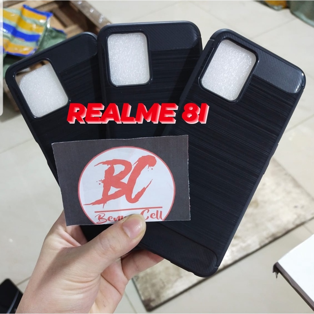 REALME 8I -SOFTCASE SLIMFIT KARBON REALME 8I - REALME 8i - BC