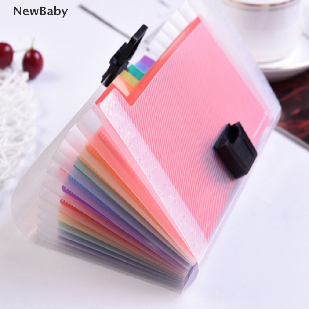 Newbaby File Folder Organizer Portable 13 Slot Ukuran A6 Untuk Tempat Penyimpanan Dokumen