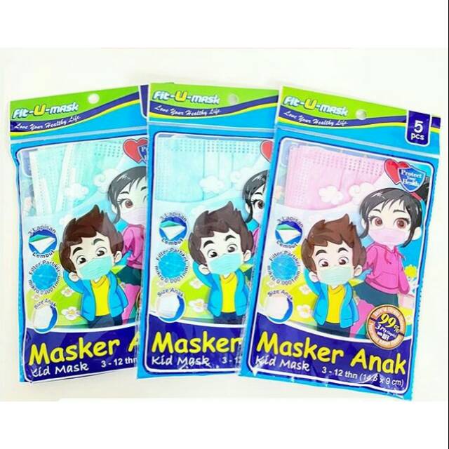 Fit U masker anak mask