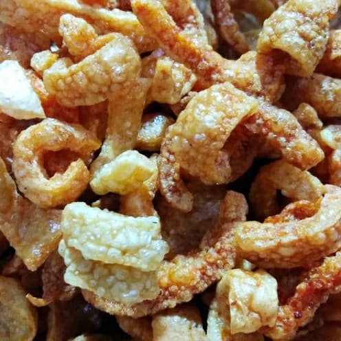 

crispy pork skin 50gr drokdok kerupuk kulit babi temanmie gurih renyah