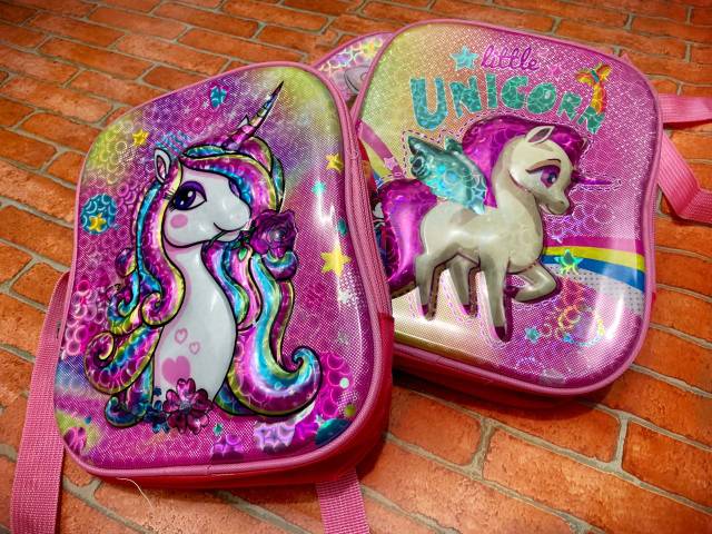 Tas Ransel Anak TK Unicorn Lucu Timbul Hologram Import