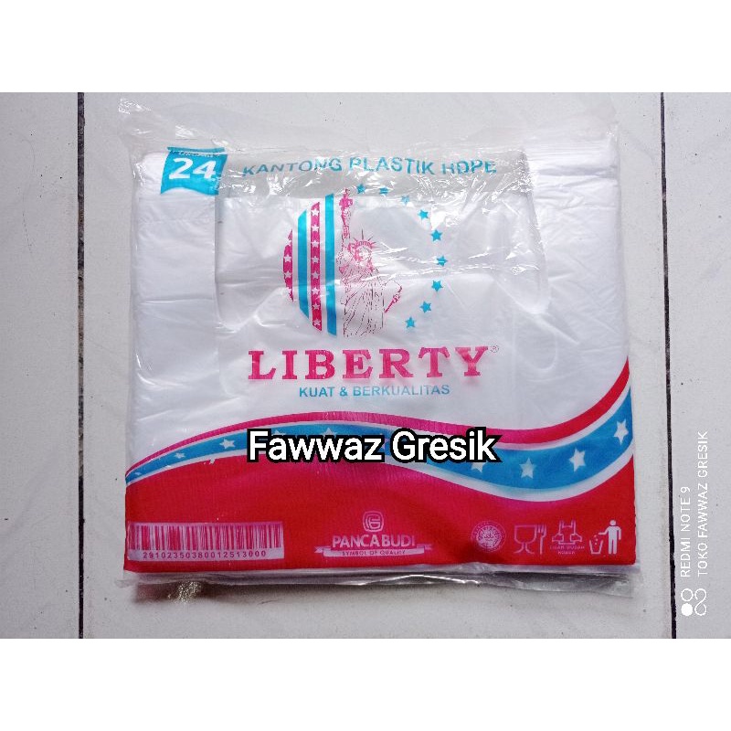 Kantong Plastik Kresek Liberty Beken Bening Natural 24