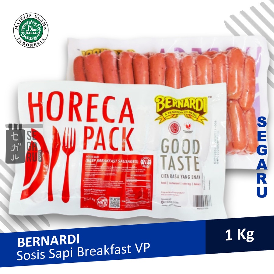 BERNARDI Sosis Sapi Breakfast Horeca Pack 1kg