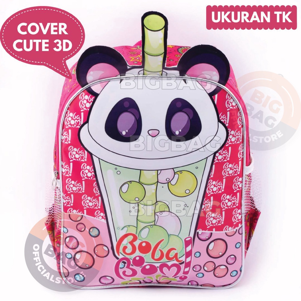 RTM - Tas Ransel Anak Perempuan Karakter BOBA TK - RANSEL BOBA  - TAS BOBBA - RANSEL 3D BOBA BOOM - RANSEL BOBBA - TAS BOBA ANAK SEKOLAH - Tas Sekolah Anak - Tas Anak Sekolah Tas Anak SD Tas Anak TK Promo Diskon Termurah Terlaris Terbaru Best Seller