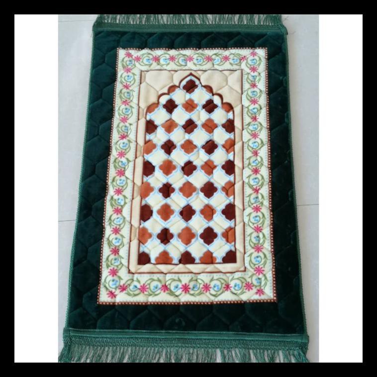 DISKON SAJADAH AL-JEDDAH SAJADAH BUSA BULU SAJADAH TURKI SAJADAH TEBAL - MERAH 